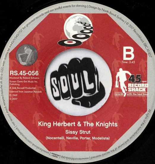 KingHerbert&TheKnights-SissyStrut-RecordShackRS45-056LABELB