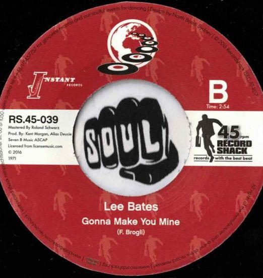 LeeBates-GonnaMakeYouMine-RecordShackRS45-039LABELB