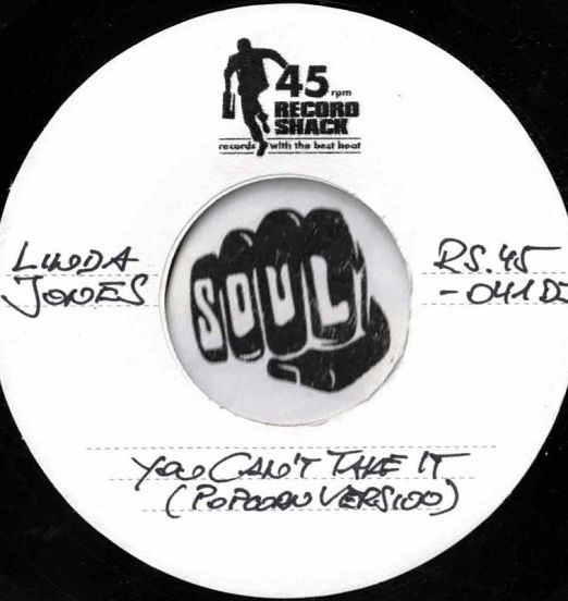 Linda Jones - You Can’t Take It 'Popcorn Version' b/w Last Minute Miracle - Record Shack AT DJ 7" MISPRINT