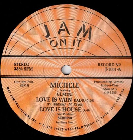 Míchele Feat. Gemini - Love Is Vain - Jam On It 12"