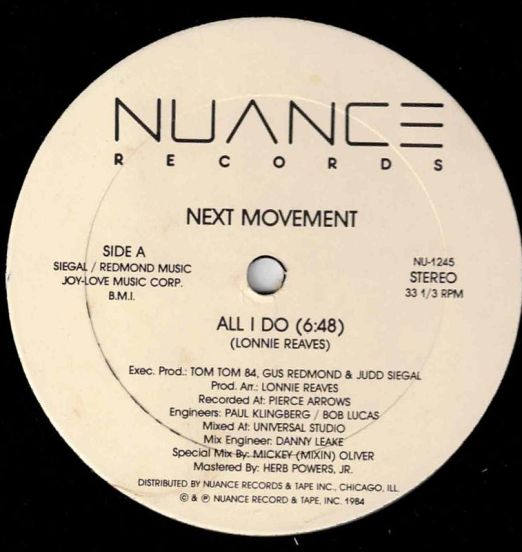 The Next Movement - All I Do - Nuance 12"