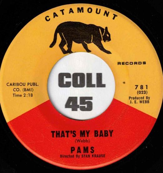 Pams - That's My Baby b/w He's A Chilly Little Thing - Catamount 7"