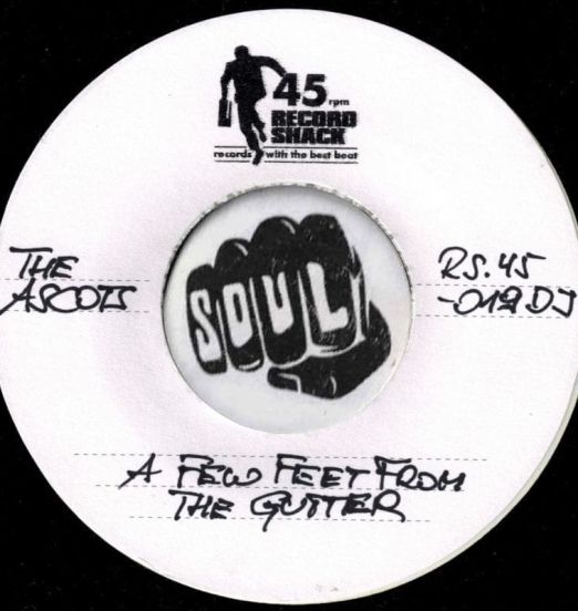 The Ascots - A Few Feet From The Gutter b/w Gloria Edwards - My Love Is Getting Stronger - Record Shack AT DJ 7"