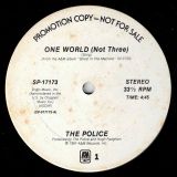 The Police – One World (Not Three) b/w Too Much Information – A&M DJ 12″