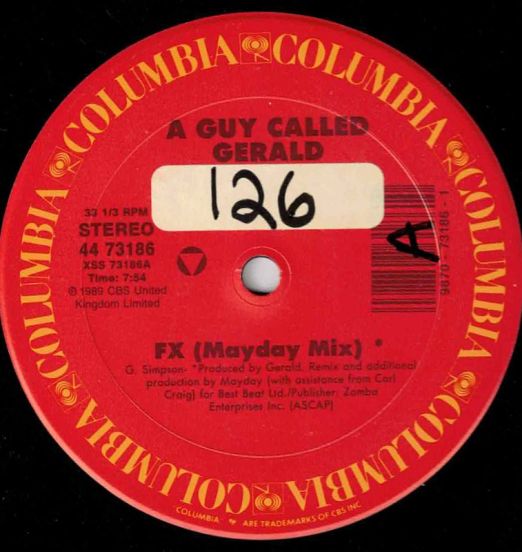 A Guy Called Gerald - FX b/w Specific Hate - Columbia 12"