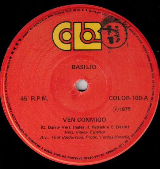 Basilio - Ven Conmigo - Color VEN 12"