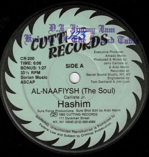Hashim - Al-Naafiysh (The Soul) b/w Same - Cutting 12"