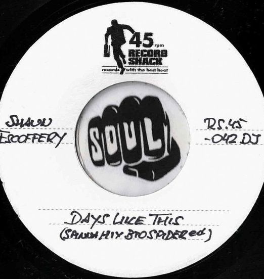 Shaun Escoffery - Days Like This (Spinna Vocal Mix BTO Spider 45ed) b/w BTO Spider Piano Mix - Record Shack AT DJ 7"