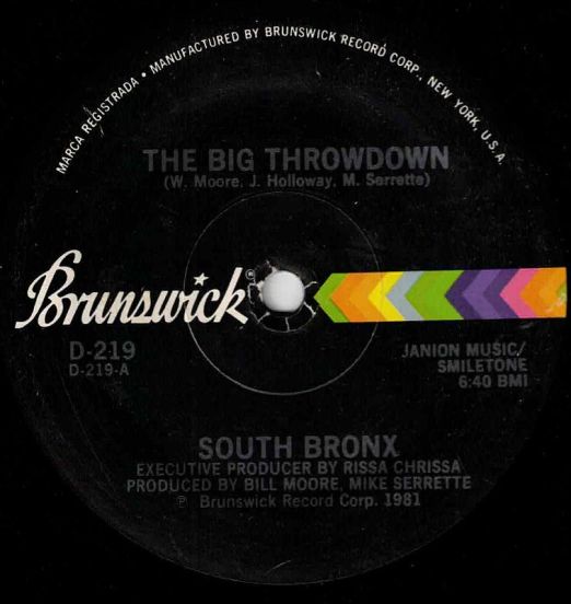 South Bronx - The Big Throwdown b/w Instrumental - Brunswick 12"