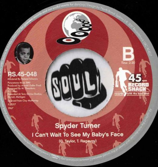 SpyderTurner-ICan'tWaitToSeeMyBaby'sFace-RecordShackRS45-048LABELB