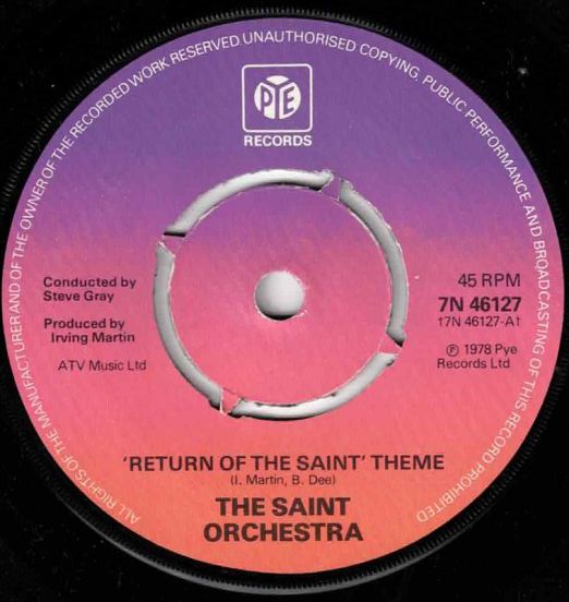 The Saint Orchestra - Funko b/w Return Of The Saint - Pye UK 7"