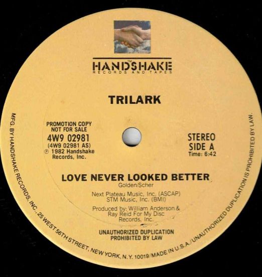 Trilark - Love Never Looked Better b/w Instrumental - Handshake DJ 12"