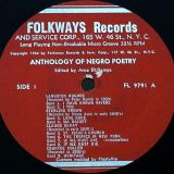Various – Anthology Of Negro Poets – Folkways LP