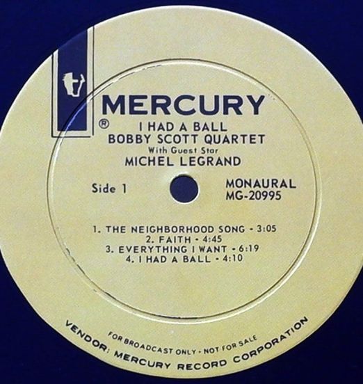 BobbyScottQuartet-IHadABall.MercuryLABE
