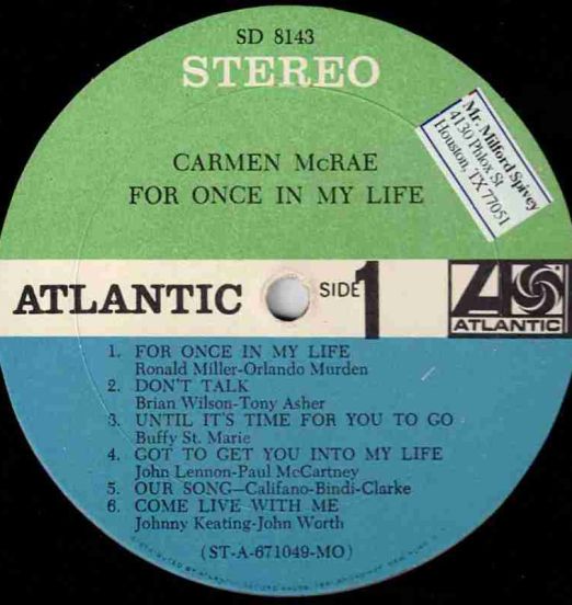 CarmenMcRae-ForOnceInMyLife-AtlanticLABELL