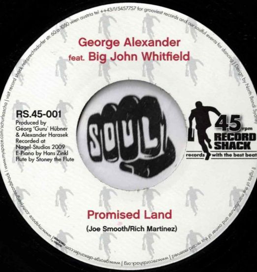 George Alexander Feat. Big John Whitfield - Promised Land b/w Instrumental - Record Shack AT 7"
