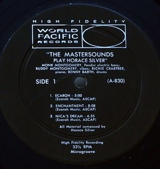 HoraceSilver-TheMasterSounds-WorldPacificLABEL