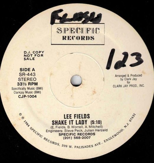 Lee Fields - Shake It Lady b/w Mix - Specific DJ 12"