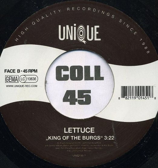Lettuce-KingOfTheBurgs-Unique45LABELB