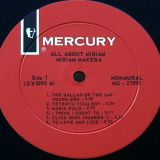 Miriam Makeba – All About Miriam – Mercury LP