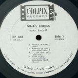 Nina Simone – Nina’s Choice – Colpix LP