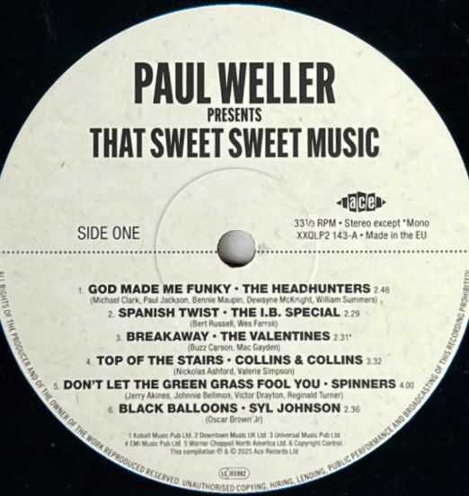 PaulWellerPresentsSweetMusic-AceLPLABELAPROTO