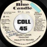 Paulette Reaves – Secret Lover b/w Same – Blue Candle DJ 7″