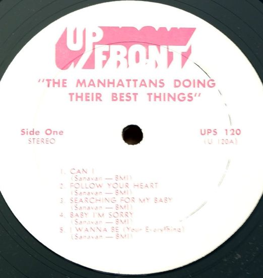 TheManhattansDoing-TheirBestThings-UpFrontSTEREOLPLABELA