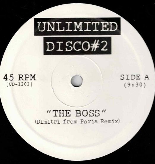 Diana Ross - The Boss b/w Evelyn "Champagne" King - Shame Edits - Unlimited Disco IT 12"