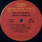 Aretha Franklin – Take It Like You Give It – Columbia LP