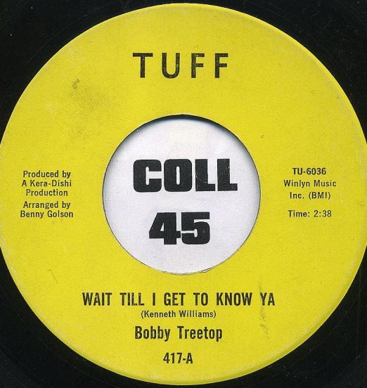 Bobby Treetop - Wait Till I Get To Know Ya  b/w R&B Time Instumental - Tuff 7"