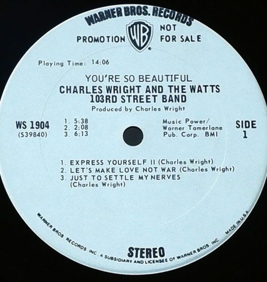 CharlesWrightAndTheWatts-YoureSoBeautifulLABEL