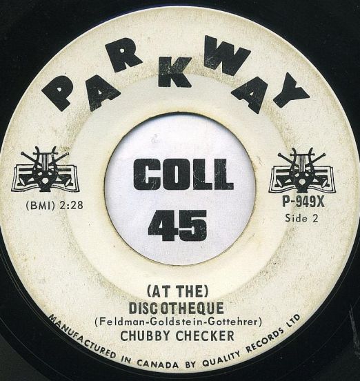 Chubby Checker - At the Discotheque b/w Do The Freddie - Parkway CN DJ 7"