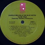 Harold Melvin & The Blue Notes – Featuring Theodore Pendergrass – To Be True – PIR LP