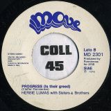 Herbie Lumas With Sisters & Brothers – Sun Sea & Sand (Santa Lucia) b/w Progress (Is Their Greed) – Move IT 7″