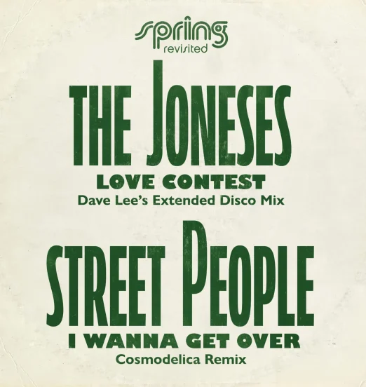 *LAST COPY!* The Joneses - Love Contest b/w Street People - I Wanna Get Over Remixes - Acid Jazz Spring Revisited UK 12"