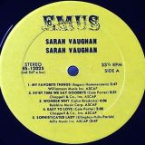 Sarah Vaughan – After Hours – Emus LP