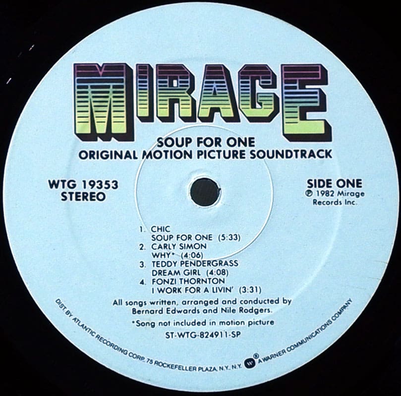 Various - Soup For One - Original Motion Picture Soundtrack