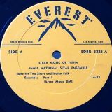 India National Sitar Ensemble – Sitar Music Of India – Everest LP