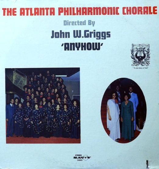 The Atlanta Philharmonic Chorale - Anyhow - Savoy LP