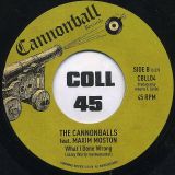 Big Lee Dowell And The Cannonballs Feat. Maxim Moston – What I Done Wrong b/w Jazzy Wurly Instrumental  – Cannonball IT 7″