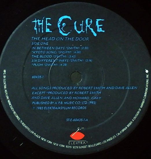 TheCure-TheHeadInTheDoorLABEL