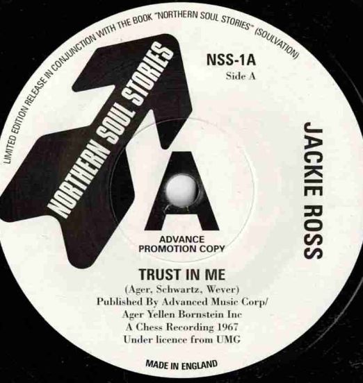 Jackie Ross - Trust In Me b/w Marvin Gaye - Lucky Lucky Me - Northern Soul Stories UK DJ 7"