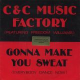 C & C Music Factory Featuring Freedom Williams – Gonna Make You Sweat (Everybody Dance Now) b/w Instrumental – CBS NL 7″