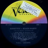 Annette – Annette’s Beach Party – Buena Vista LP