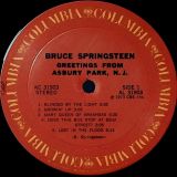 Bruce Springsteen – Greetings From Asbury Park, N.J. – Columbia LP
