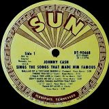 Johnny Cash – Johnny Cash Sings The Songs That Made Him Famous – Sun LP