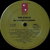 The O’Jays – My Favorite Person – PIR LP