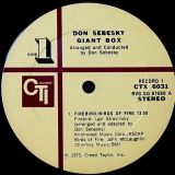 Don Sebesky – Giant Box – CTI 2LP