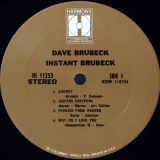 Dave Brubeck – Instant Brubeck – Harmony LP
